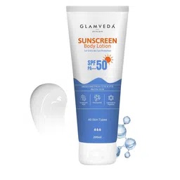 GLAMVEDASPF 50 PA+++ Sunscreen Body Lotion with Hyaluronic Acid & Niacinamide- 200ml-26