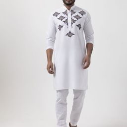 DEVOILER Men Ethnic Motifs Printed Regular Kurta with Pyjamas-49