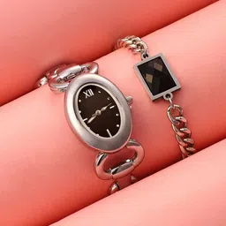 HAUTE SAUCE by Campus Sutra Women Set Of The Orb-Link Watch & Bracelet SSM25_HSWB5113-image-18