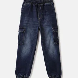 Blue Giraffe Boys Cotton Mid-Rise Heavy Fade Jogger-image-40