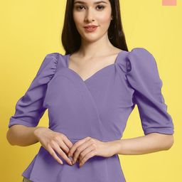 Metronaut Women Pack Of 2 Sweetheart Neck Crop Top-image-92