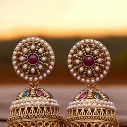 Anouk Contemporary Jhumkas Earrings-6