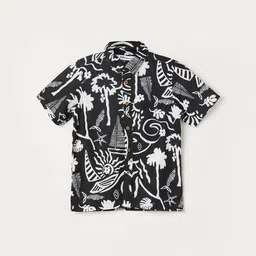 Fame Forever by Lifestyle Boys Printed Spread Collar Regular Fit Pure Cotton Casual Shirt-picture-1