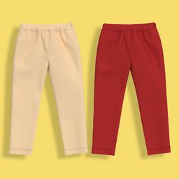 Orange Sugar Infants Girls Pack Of 2 Mid-Rise Ankle-Length Leggings-image-90