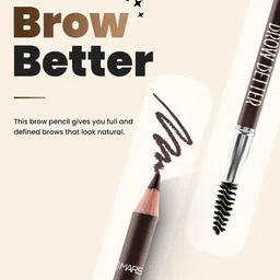 MARS Brow Better 2-in-1 Eyebrow Pencil - 1.4g - Black image 2