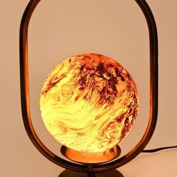 SOMIL Brown Glass Cylinder Table Lamps-image-96
