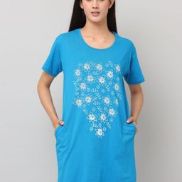 DDASPRATION Women Floral Printed Oversized Longline T-shirt-image-96