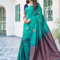 RASVRITI Woven Design Zari Art Silk Banarasi Saree-picture-39