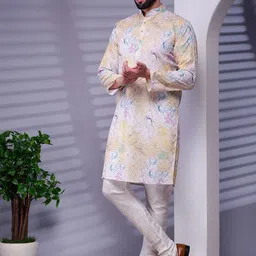 Moda Rapido Men Printed Kurta-image-79