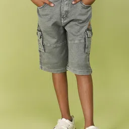 V-Mart Boys Mid-Rise Cargo Shorts-image-44