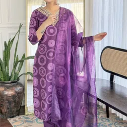 KALINI Women Ethnic Motifs Printed Regular Kurta with Trousers & With Dupatta-38