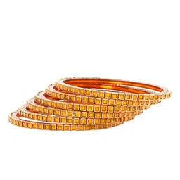 KOTTIAR CREATIONS Set Of 12 Stone-Studded Bangles-50