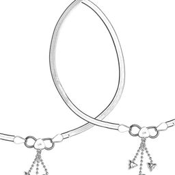 LeCalla Silver-Plated Artificial Stones and Beads Anklet image 3