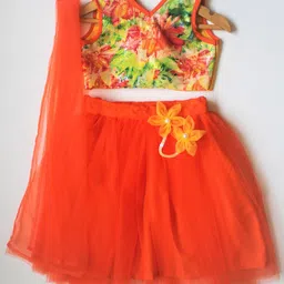 MANY FROCKS & Girls Embellished Sequinned Ready to Wear Lehenga Blouse With Dupatta-image-46