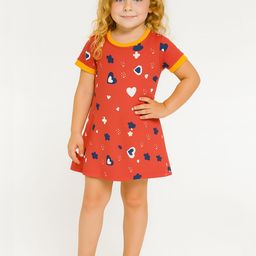 Here&Now X Game Begins Girls Printed A-Line Dress-picture-24