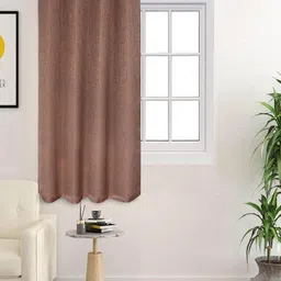 Saral Home Taupe Room Darkening Window Curtains-image-73