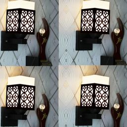 Gojeeva Brown Wood Square Wall Lamps-picture-47