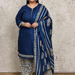 Rajnandini Women Floral Printed Regular Kurti with Salwar & With Dupatta-image-67