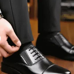 VATELIO Men Black Solid Oxfords-picture-27