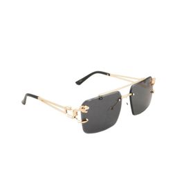 BAYBERRY Unisex Black Lens & Gold-Toned Square Sunglasses with-4