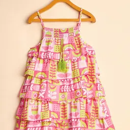 Stylo Bug Print A-Line Dress-image-98