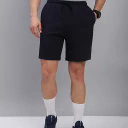 Solid Men Blue Sports Shorts-image-30