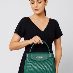 ESBEDA Women Textured Structured Quilted Satchel Bag-picture-11