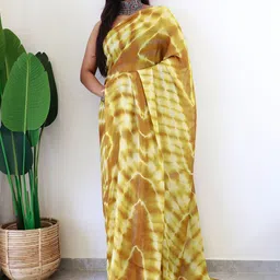 Anouk Rustic Tie and Dye Poly Georgette Ready to Wear Saree-3