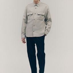 H&M Men Solid Felted Oversized Overshirt-image-57