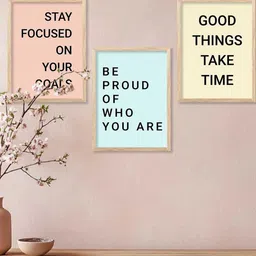 Motivational Wall Art With Frame Home Decor Wall Painting For Living Room Office Bedroom-image-95
