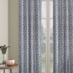 HOSTA HOMES Grey & White Geometric Long Door Curtain-image-75