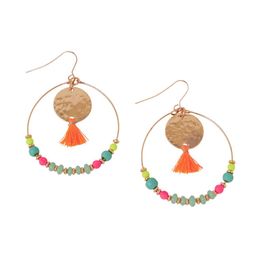 Accessorize Artificial Beads Drop Earrings-5