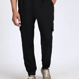 KLOTHFIT Men Regular Fit Low-Rise Cotton Joggers Trousers-image-30