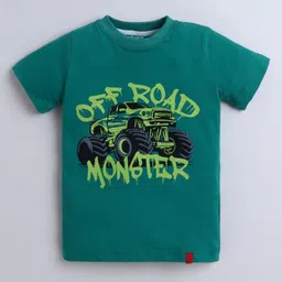 Tiny Toonzzz Boys Typography Printed Round Neck Cotton T-shirt-image-71