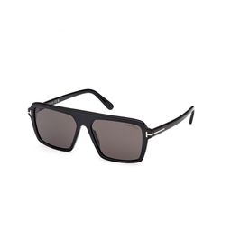 Tom Ford Men Grey Lens & Black Square Sunglasses with-picture-11