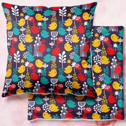 ArtzFolio Multicoloured Set of 2 Velvet Square Cushion Covers-image-84