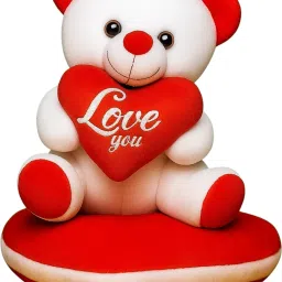 Kids Adorable Love Teddy Bear with Heart Soft Cuddly Plush Toy for Girls Boys - 27 cm-picture-23