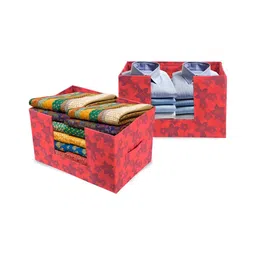 Aura Red Set of 4 Regular Drawer Organiser Organisers image 2
