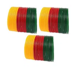 SAVORADE Set Of 24 Multi Glass Bangle-picture-8