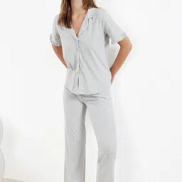 Trendyol Women Pure Cotton Night suit-picture-44