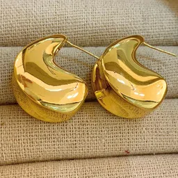 Krelin Gold Plated Stainless Steel Teardrop Stud-image-17