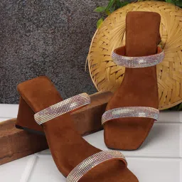 ZAPATOZ Women Embellished Open Toe Block Sandals-picture-19