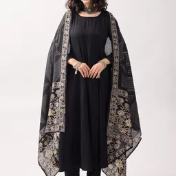 KERI PERRY Anarkali Rayon Ethnic Dress Kurta With Pant & Printed Dupatta-picture-16