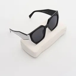 PELLE LUXUR Unisex Rectangle Sunglasses with UV Protected Lens PL25GS336-image-43