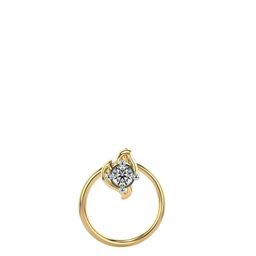 VALANOVA 14K Gold Nosepin 0.13gms with Certified Lab Grown Diamond 0.03cts-image-52
