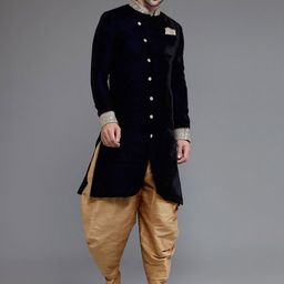 Utsav Fashion Men Mandarin Collar Sherwani Set-image-83