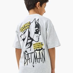 Juniors by Babyshop Boys Typography Printed Round Neck Drop Shoulder Cotton T-shirt-image-90