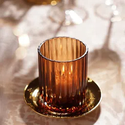 Pure Home and Living Brown Candle Holder-image-0