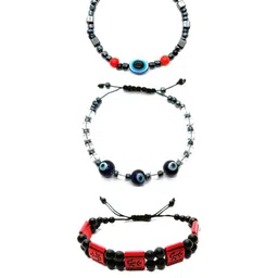 Dynamic Retail Global Men Pack Of 3 Wraparound Bracelet-image-5