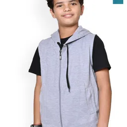 BAESD Boys Fleece Lightweight Open Front Jacket with Embroidered-picture-12